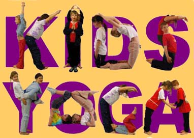 kids yoga with kids creating the letters with poses