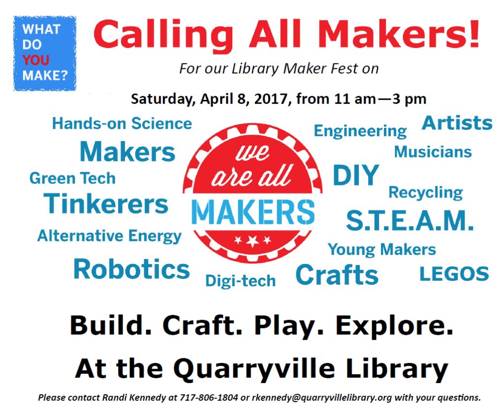 Quarryville Library Maker Fest