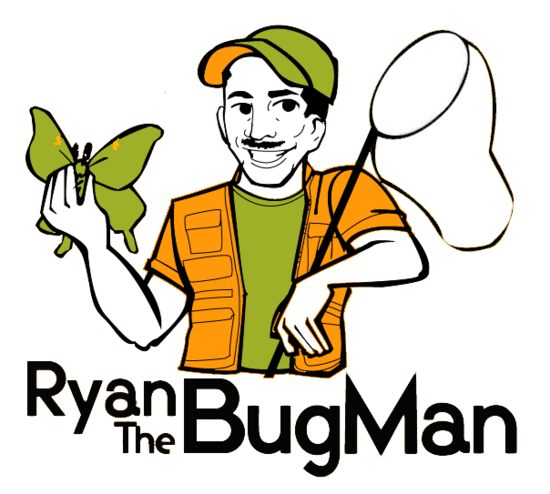 logo for ryan the bug man
