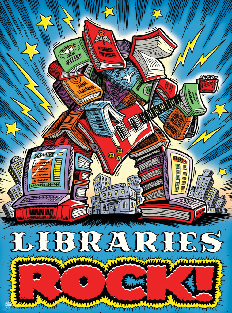 Libraries Rock! Summer Reading 2018 poster