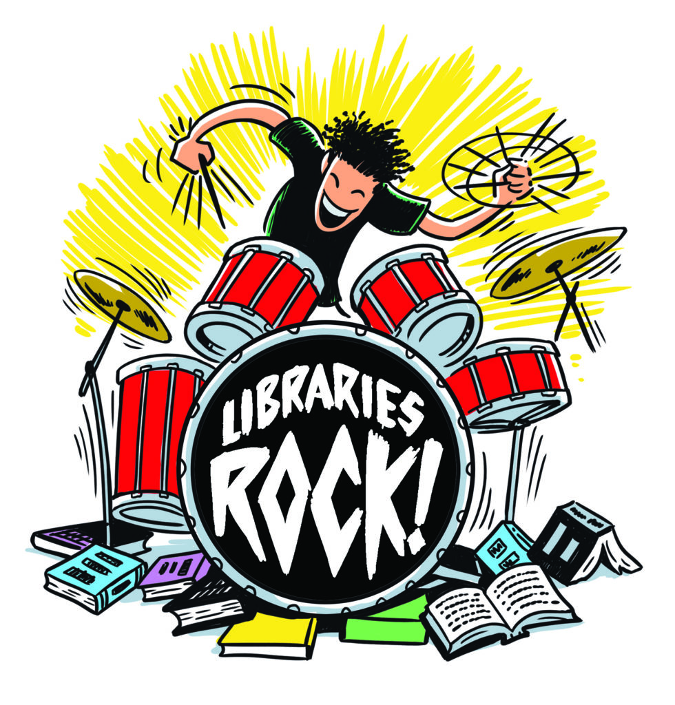 Libraries Rock Drumming Image