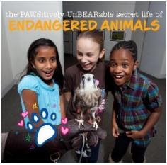 Endangered animals-image of 3 girls looking at bird
