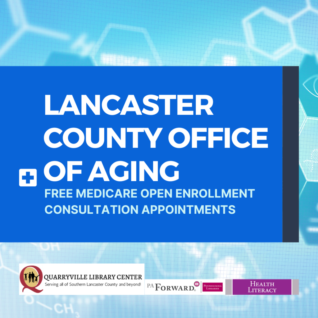 Lancaster county office of aging Free Medicare Open Enrollment consultation appointments
