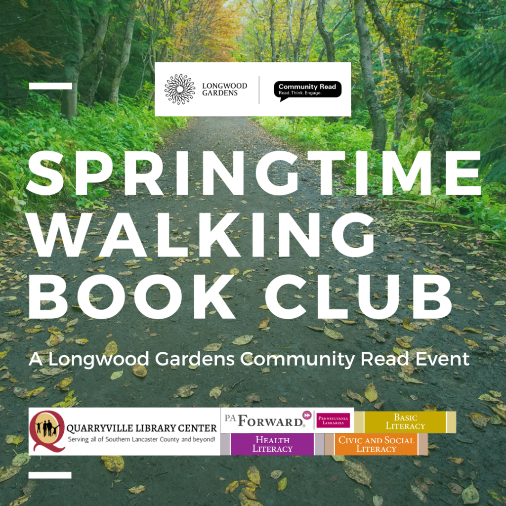 Springtime walking book club